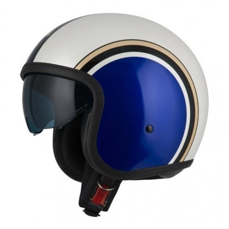 casco jet nzi ROLLING 4 SUN DIANA BLUE&PEARL WHITE