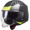 CASCO LS2 JET OF600 COPTER URBANE NEGRO MATE-AMARILLO