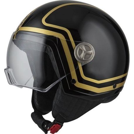 casco jet nzi ZETA 2 GOLDFINGER