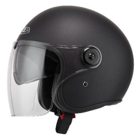 Casco jet nzi ville matt black