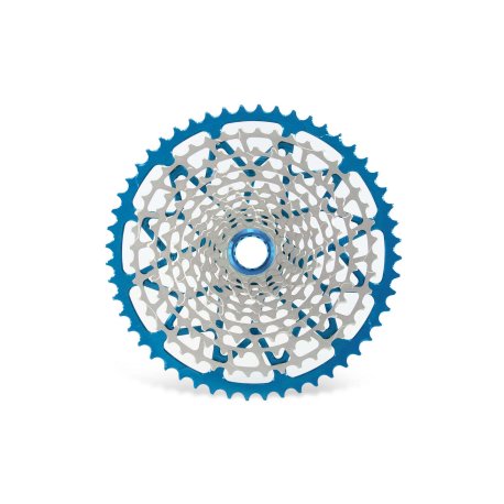 CASSETTE GARBARUK 12V (SHIMANO MICRO SPLINE FREEHUB) (10-52T, NICKEL, BLUE)