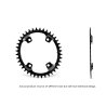 PLATO GARBARUK OVALADO GRX GRAVEL (42T, OFFSET 4.5MM, BLACK)