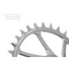 PLATO GARBARUK OVALADO DIRECT MOUNT SRAM GXP/DUB MTB (BOOST) (32T, SILVER