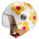 casco jet nzi agatha ruiz de la prada ZETA 2 ARP MARGARITAS NARANJA Y ROSA MATT