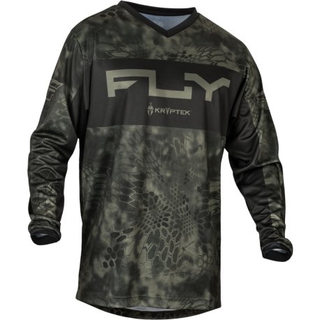 Camiseta FLY RACING F-16 S.E. Kryptek - Moss Grey / Negro