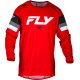 Camiseta FLY RACING Kinetic Prix - Rojo / Gris / Blanco