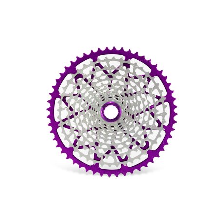 OFERTON MAYO CASSETTE GARBARUK 12V (SHIMANO MICRO SPLINE FREEHUB) (10-52T, NICKEL, VIOLET)