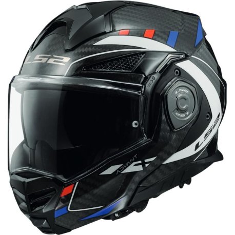 CASCO LS2 MODULAR FF901 ADVANT X C FUTURE CARBONO negro-azul-rojo 