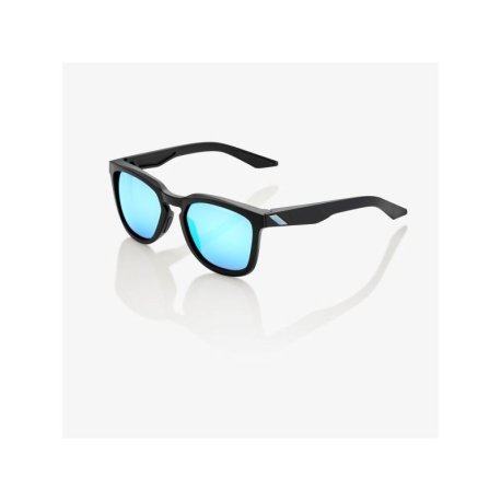 gafas 100% hudson matte black hiper blue multilayer mirror lens