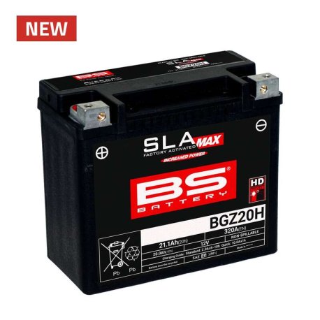 Batería BS BATTERY SLA Max sin mantenimiento activada en fábrica - BGZ20H