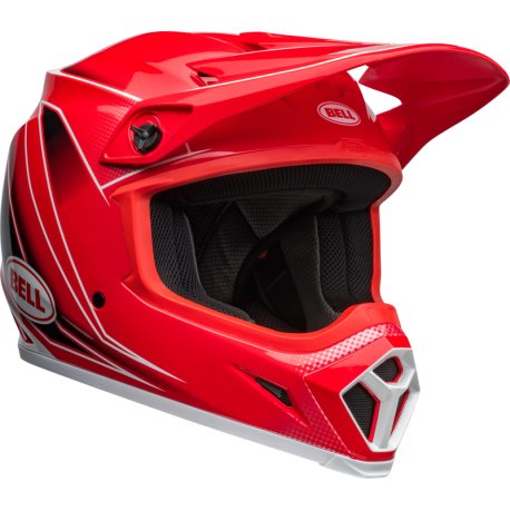 En stock Casco BELL MX-9 Mips - Zone Gloss Red talla M (Entrega 24-48 horas laborables)