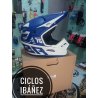 Liquidacion casco answer AR1 azul-blanco