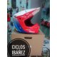 liquidacion casco answer ar3 blanco-azul-rojo talla L