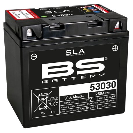 Batería BS BATTERY SLA sin mantenimiento activada en fábrica 53030