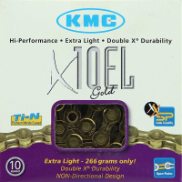 Cadena KMC X10EL 10 velocidades 114 eslabones oro