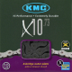 Cadena KMC X10 10 velocidades 114 eslabones gris