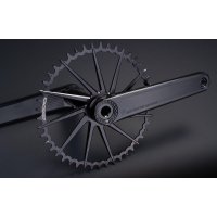 BIELAS GARBARUK ROAD/GRAVEL CRANKSET (175MM, BLACK, BLACK)