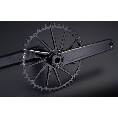 BIELAS GARBARUK ROAD/GRAVEL CRANKSET (175MM, BLACK, BLACK)