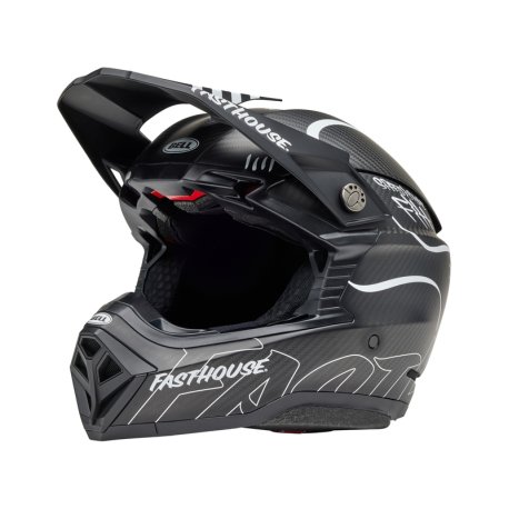 Casco BELL Moto-10 Spherical Mips - Fasthouse Raven Matte Black/White