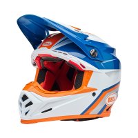 Casco BELL Moto-9S Flex - Merchant Gloss Orange/Blue