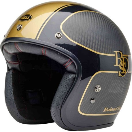 Casco BELL Custom 500 Carbon - RSD Checkmate Matte Gloss Black/Gold