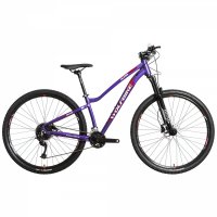 Bicicleta wolfbike Valkyria lady 29 -morado 2x9 disco hidraulico