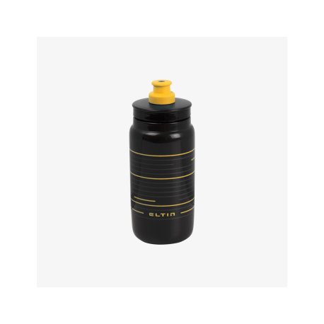 Bidón de ciclismo eltin Pro 550ml negro y amarillo