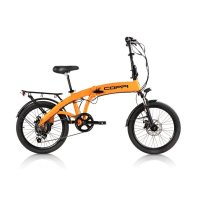 bicicleta PLEGABLE- E-BIKE coppi naranja ALUMINIO 20 6 V