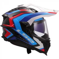 CASCO LS2 MAXITRAIL MX 701 EXPLORER FRONTIER II BLANCO-AZUL