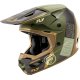 Casco FLY RACING Kinetic Rally - Matte Moss Grey / Caqui / Off-White