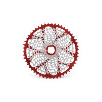 CASSETTE GARBARUK 11V (SHIMANO-STANDARD FREEHUB) (11-50T, RED)