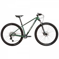 Bicicleta carbono wolfbike saturnus "29" shimano deore 12vel + suntour verde camaleon