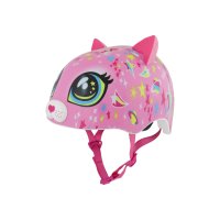 casco infantil C-preme raskullz 5+ astro cat pink fit system 50-54cm