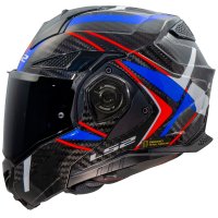 CASCO LS2 MODULAR FF901 ADVANT X C FUTURE II CARBONO negro-azul-rojo 2025