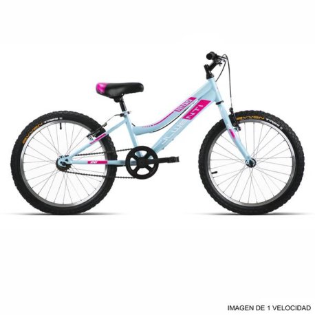 Bicicleta infantil jl-wenti 20" NIÑA CELESTE/FUXIA 5 VEL