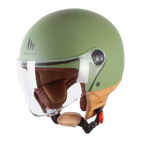 CASCO MT JET STREET S-06 VERDE MATE