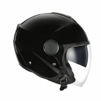 CASCO HEBO DEMI JET CTR NEGRO BRILLO