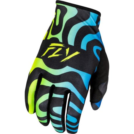 Guantes FLY RACING Lite S.E. Zen - Negro / Azul / Hi-Vis