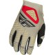 Guantes FLY RACING Kinetic SYM - Gris claro / Rojo / Negro