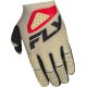 Guantes FLY RACING Kinetic SYM - Gris claro / Rojo / Negro