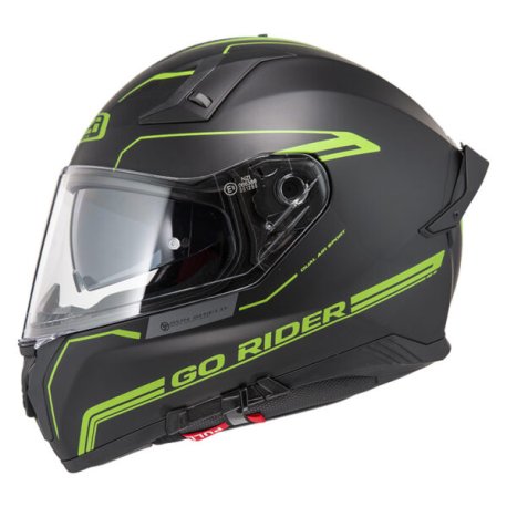 casco nzi GO RIDER STREAM SOLID NOUVEAU BLACK K MATT