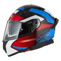 casco nzi GO RIDER STREAM DUO QUADRI BLACK&RED&BLUE