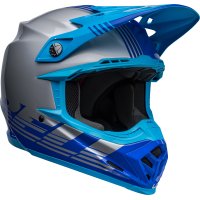 liquidacion total Casco BELL MOTO-9 MIPS LOUVER Gris/Azul