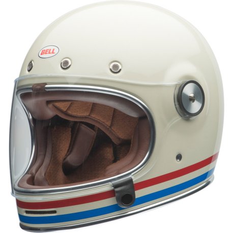 Liquidacion Casco BELL Bullitt Stripes Blanco/Rojo/Azul