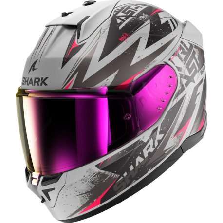 CASCO SHARK INTEGRAL D-SKWAL 3 BLAST-R GRIS-ROSA