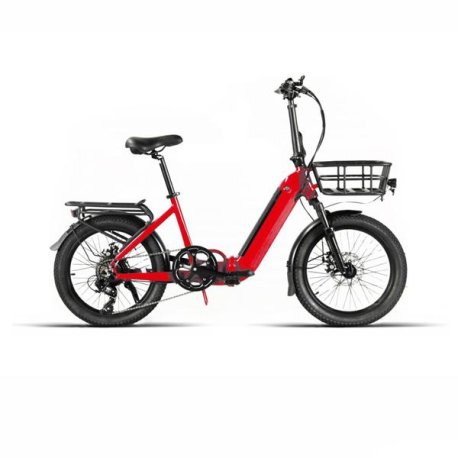 Bicicleta E-BIKE PLEGABLE 20" 7VEL "MOD MOVE" ROJA prowen