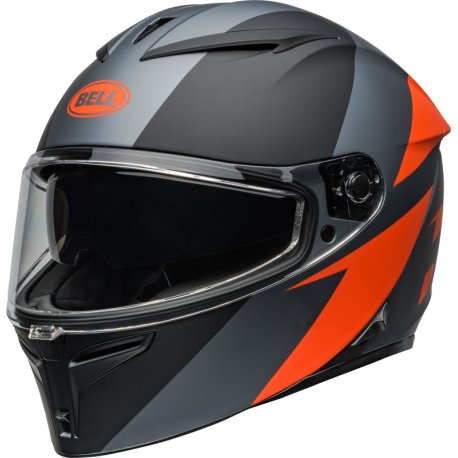 Casco integral BELL Lithium - Shear Matte Gray/Orange