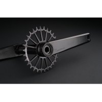 BIELAS GARBARUK XC CRANKSET (175MM, BIELA BLACK, CIERRE SILVER)