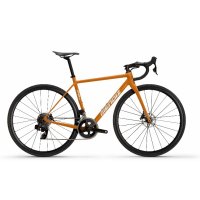 bicicleta carretera mendiz F8SL.02C naranja mate-blanco