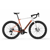 Bicicleta gravel mendiz G12.07 blanco mate-naranja mate